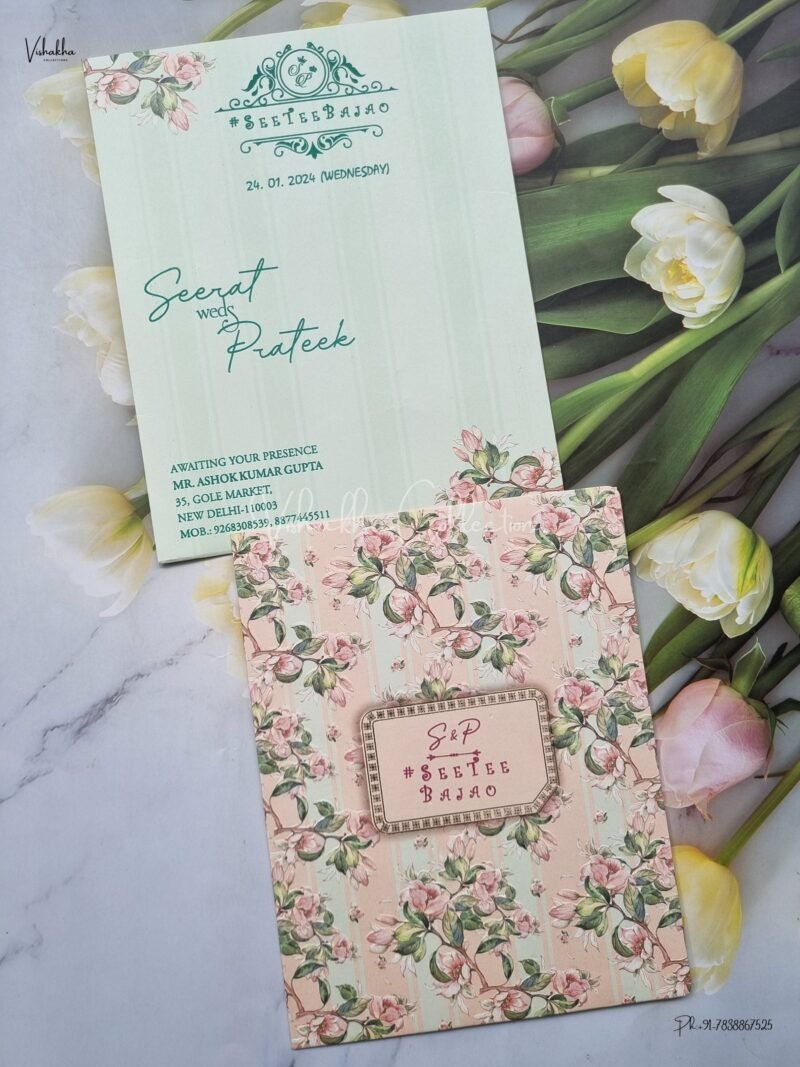 Designer Premium Customized Wedding Invitation Cards - ATS-8109