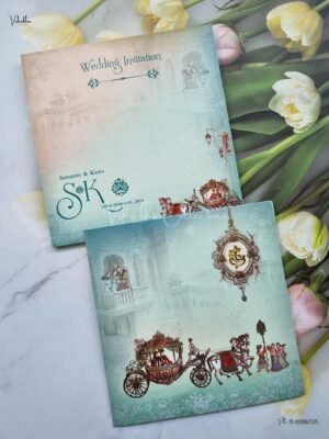 Designer Premium Customized Wedding Invitation Cards - CR-1022