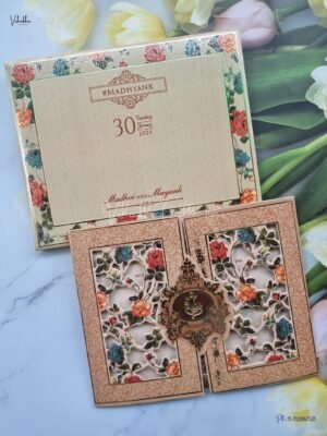 Designer Premium Customized Wedding Invitation Cards - CR-1063S