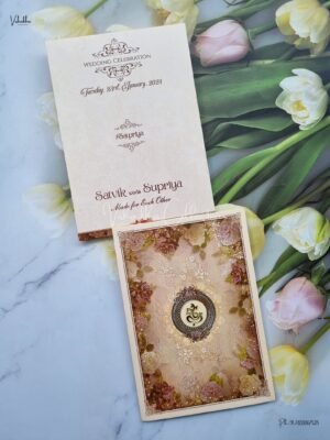 Designer Premium Customized Wedding Invitation Cards - CR-1084