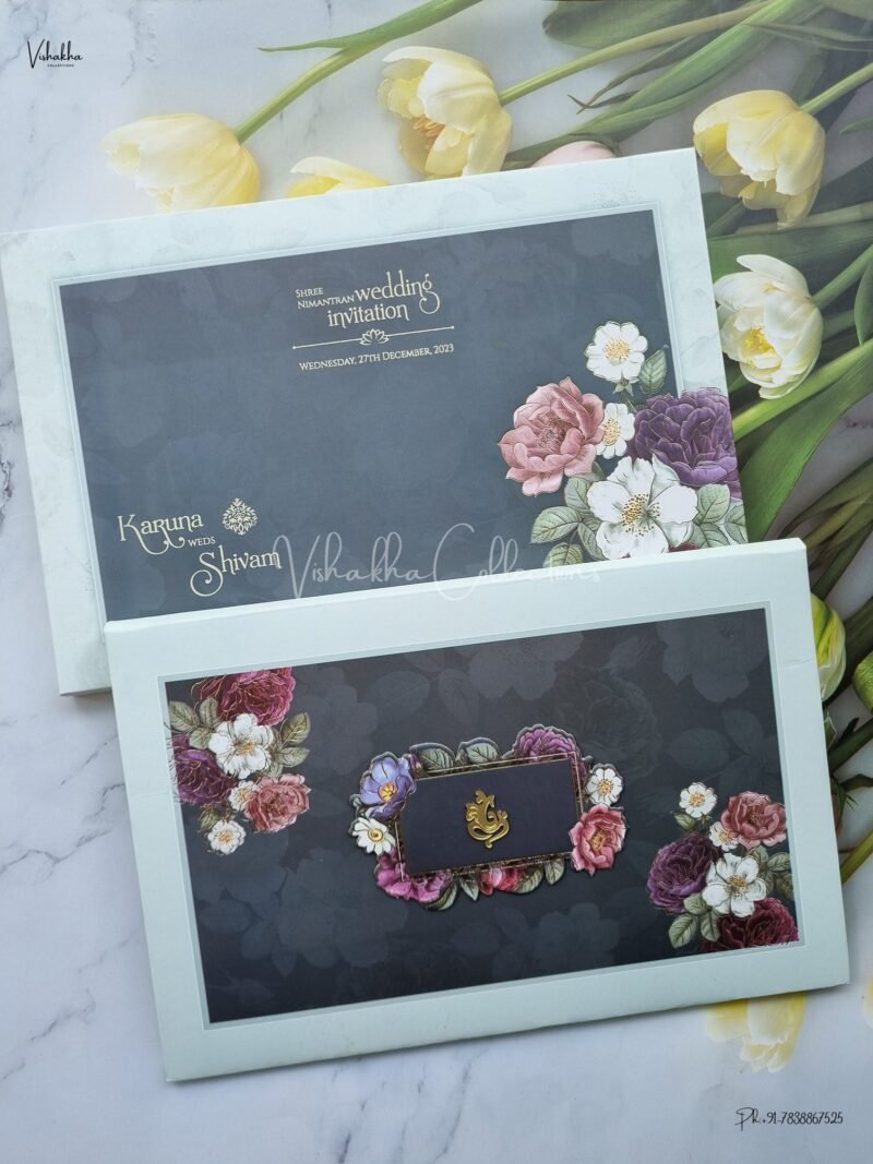 Designer Premium Customized Wedding Invitation Cards - CR-2012
