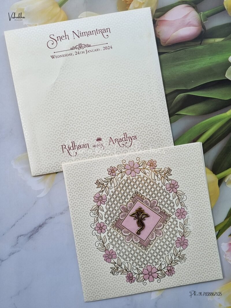 Designer Premium Customized Wedding Invitation Cards - CR-226