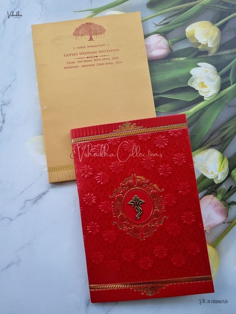 Designer Premium Customized Wedding Invitation Cards - CR-1060