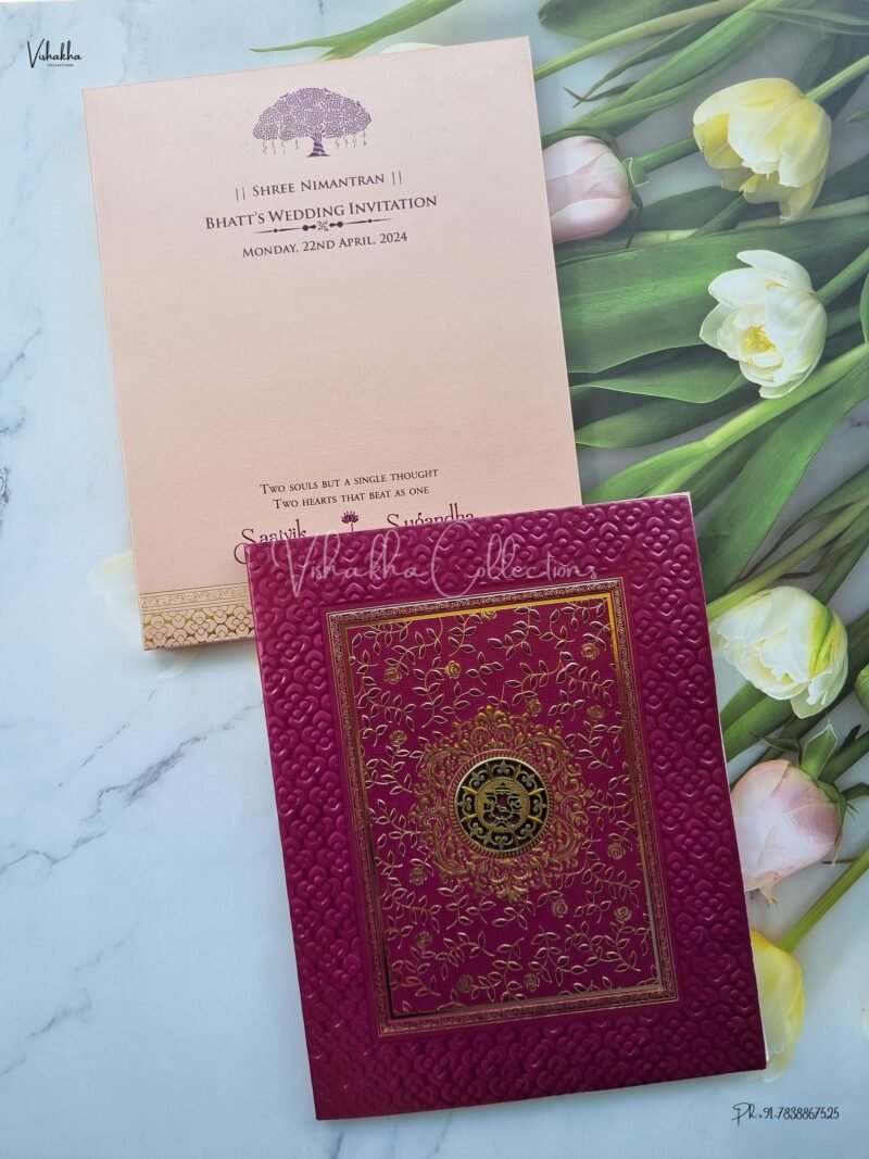 Designer Premium Customized Wedding Invitation Cards - CR-241MG