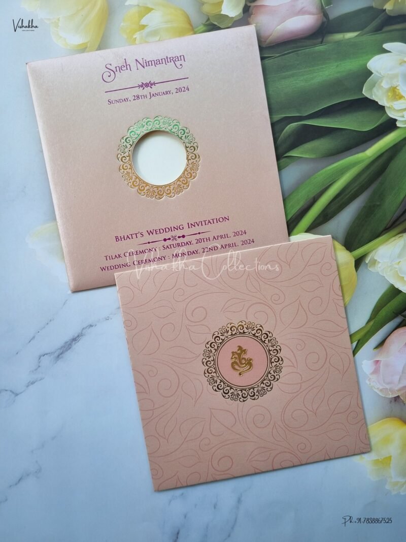 Designer Premium Customized Wedding Invitation Cards - CR-256RG