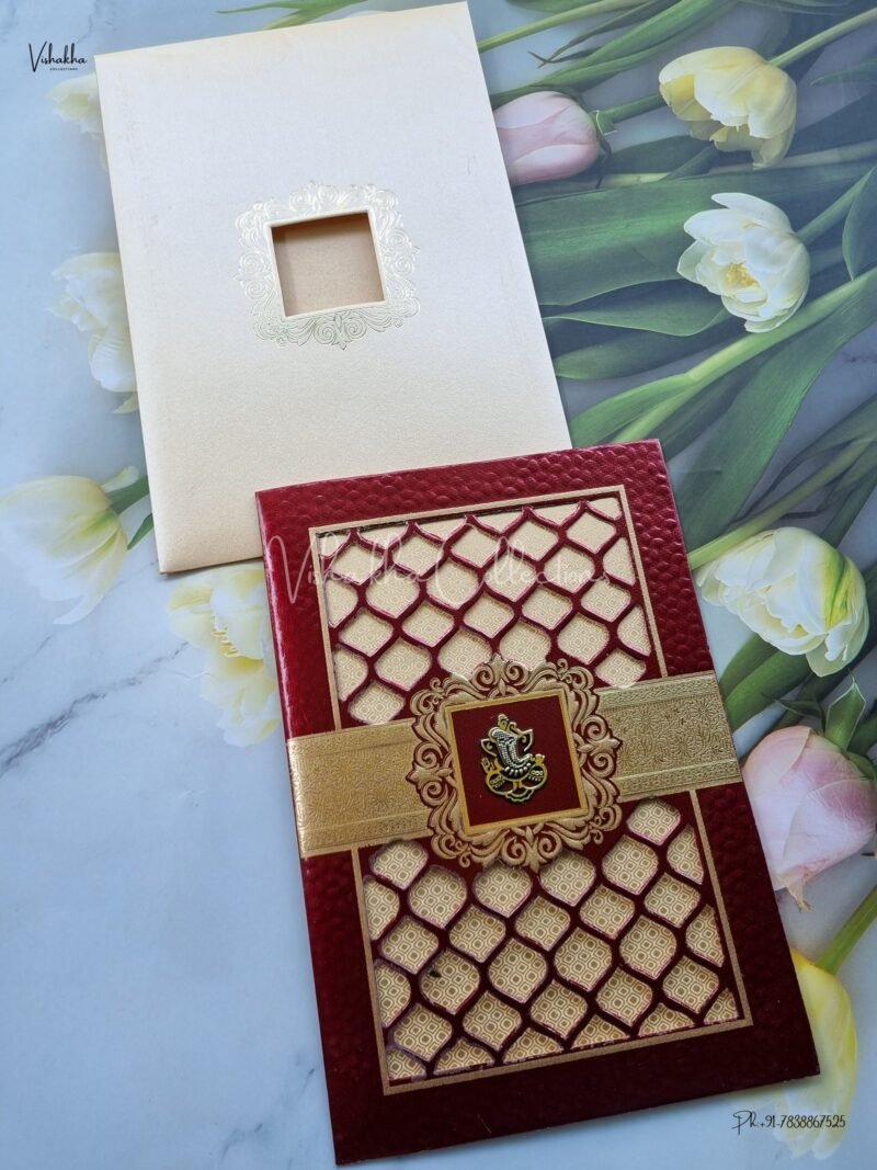 Designer Premium Customized Wedding Invitation Cards - CR-874W