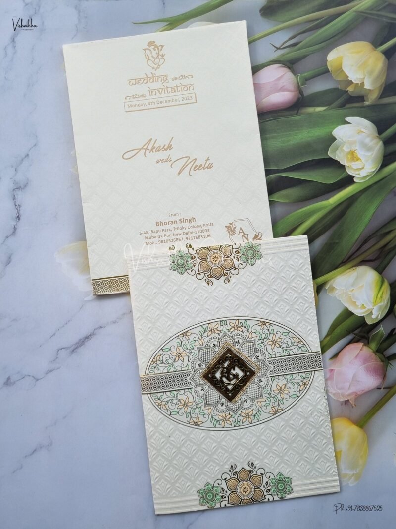 Designer Premium Customized Wedding Invitation Cards - UI-3146
