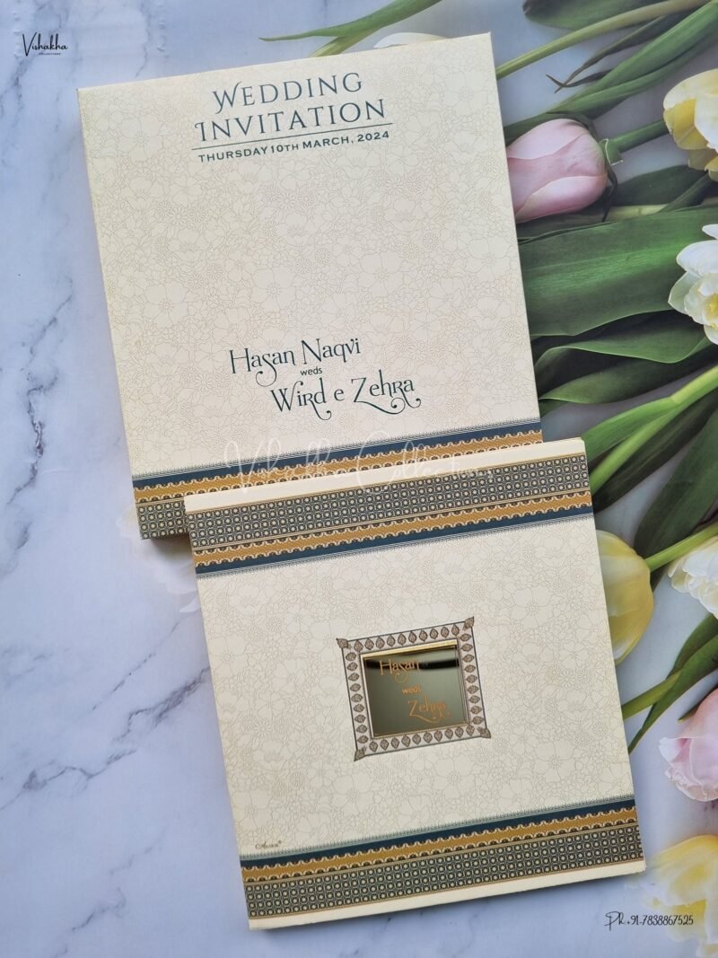 Designer Premium Customized Wedding Invitation Cards - UI-396