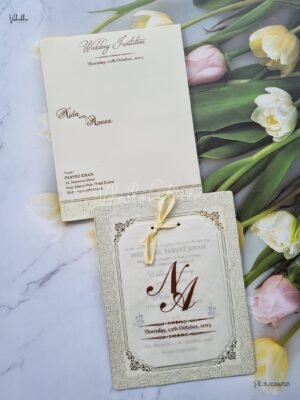 Designer Premium Customized Wedding Invitation Cards - UI-606