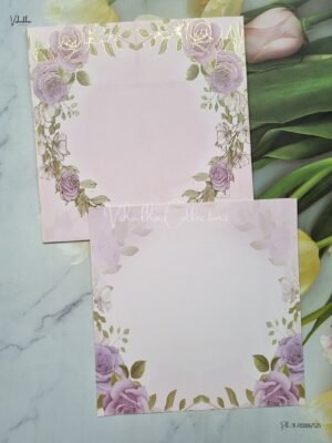 Flower Themed Hindu Wedding Muslim Wedding Christian Wedding Sikh Wedding invitation Cards - AK291