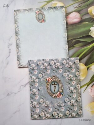 Semi Box Flower Themed Hindu Wedding Muslim Wedding Christian Wedding Sikh Wedding invitation Cards - AK538