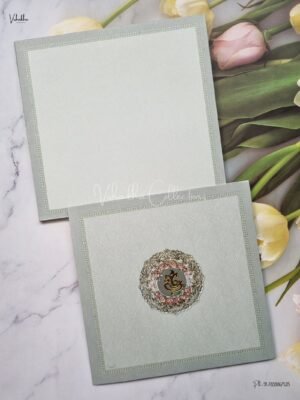 Semi Box Flower Themed Hindu Wedding Muslim Wedding Christian Wedding Sikh Wedding invitation Cards - AK932