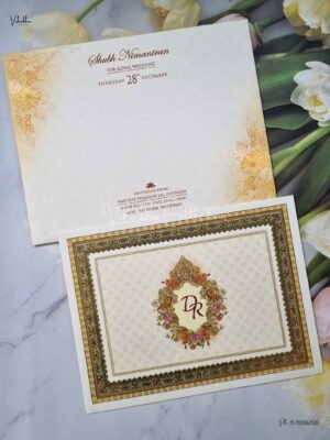 Flower Themed Hindu Wedding Muslim Wedding Christian Wedding Sikh Wedding invitation Cards - EJ3124