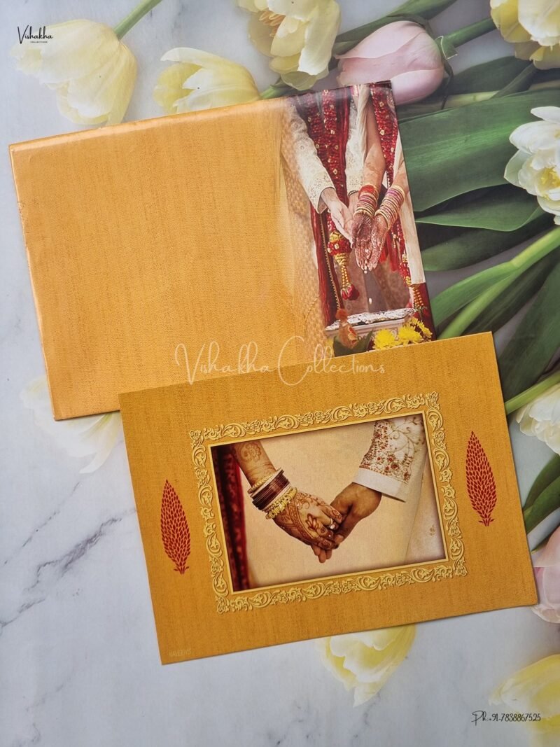 Dulah Dulhan Themed Hindu Wedding Sikh Wedding invitation Cards - EJ3280