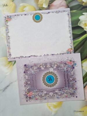 Flower Themed Hindu Wedding Muslim Wedding Christian Wedding Sikh Wedding invitation Cards - EJ3281