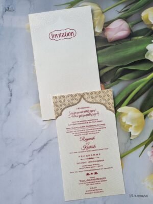 Single Insert Hindu Wedding Muslim Wedding Christian Wedding Sikh Wedding Anniversary Cards invitation Cards - EJ-3520