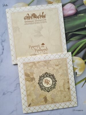 Semi Box Hindu Wedding Muslim Wedding Christian Wedding Sikh Wedding invitation Cards - EJ-3927