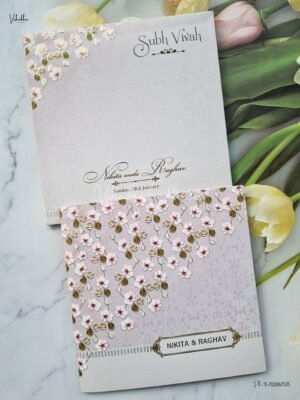 Semi Box Hindu Wedding Muslim Wedding Christian Wedding Sikh Wedding invitation Cards - EJ-3963
