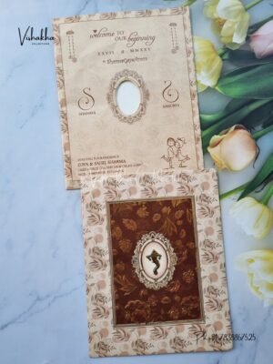 Flower Hindu invitation Cards ATS-9125