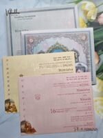 Semi Box Dulha Dulhan Hindu Wedding Cards