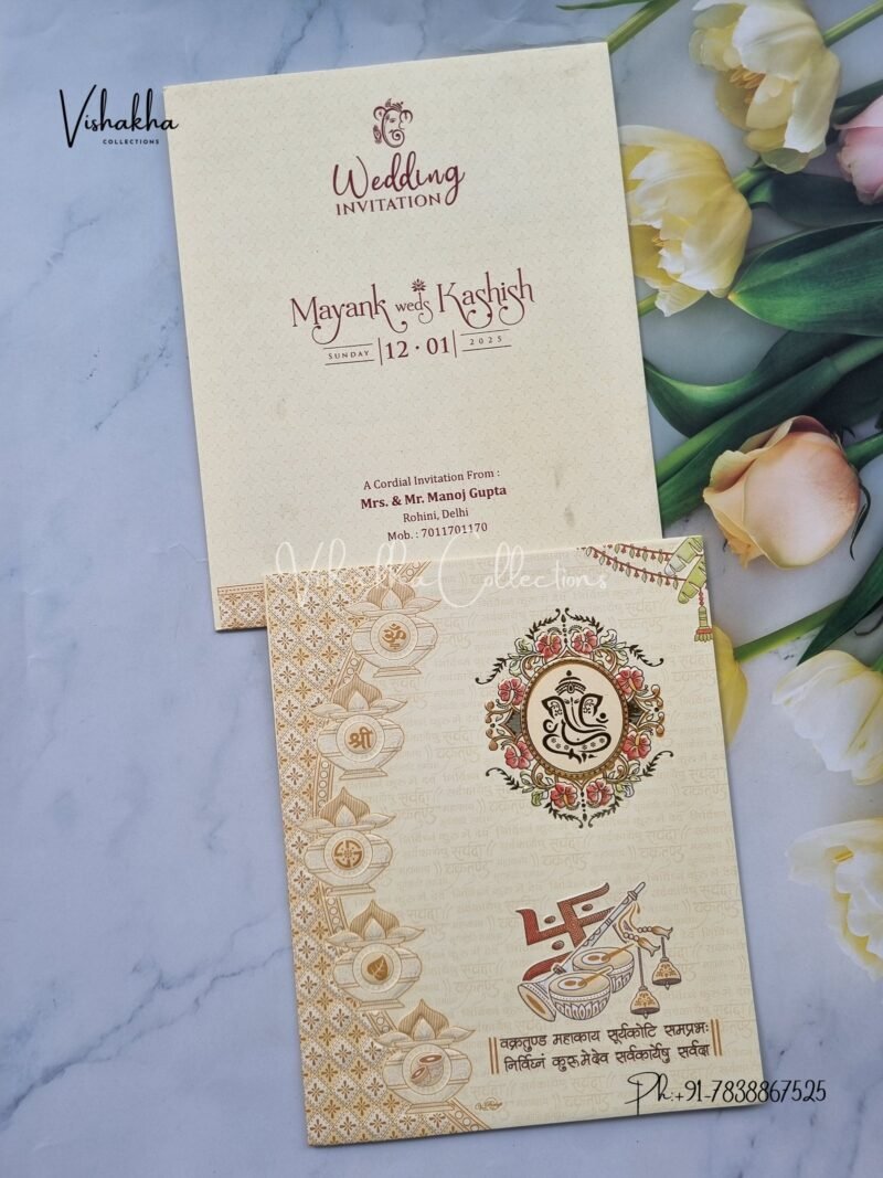 Ganesh Ji Hindu invitation Cards NA-1124-113