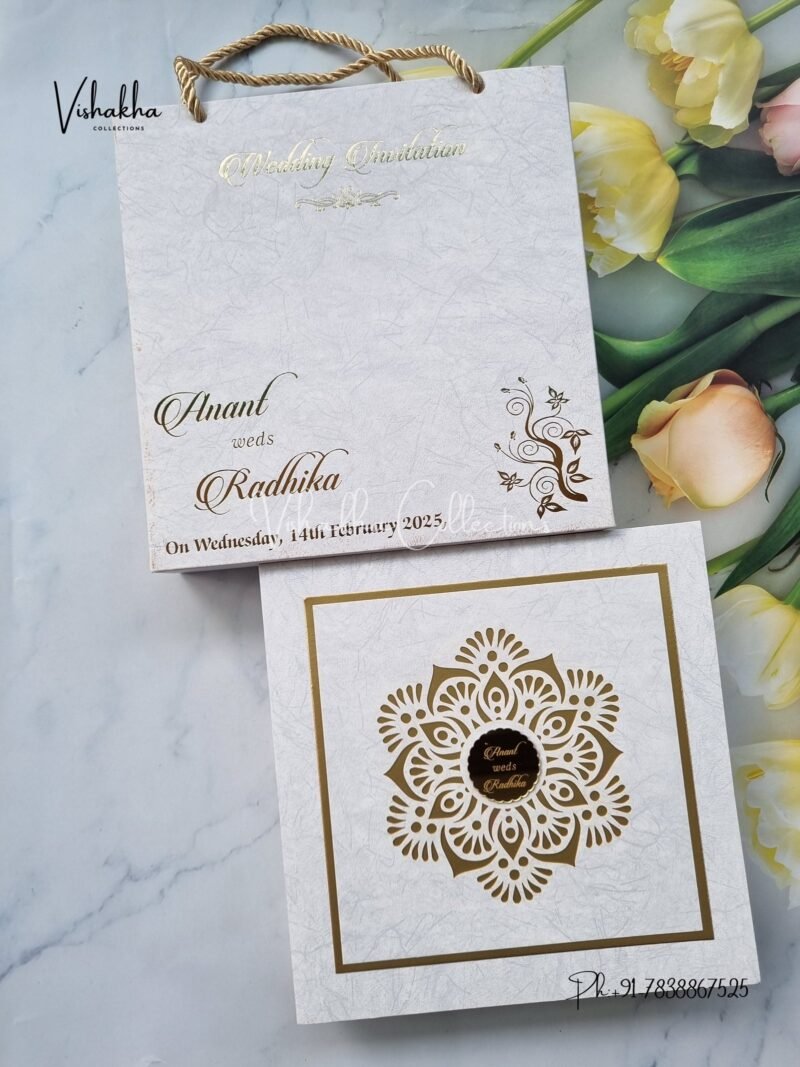 Hindu Muslim Christian Jain Sikh Exclusive Wedding Boxes Unique Color invitation Cards SN-2737