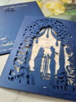 Unique Dulha Dulhan Hindu Sikh Laser Cut invitation Cards