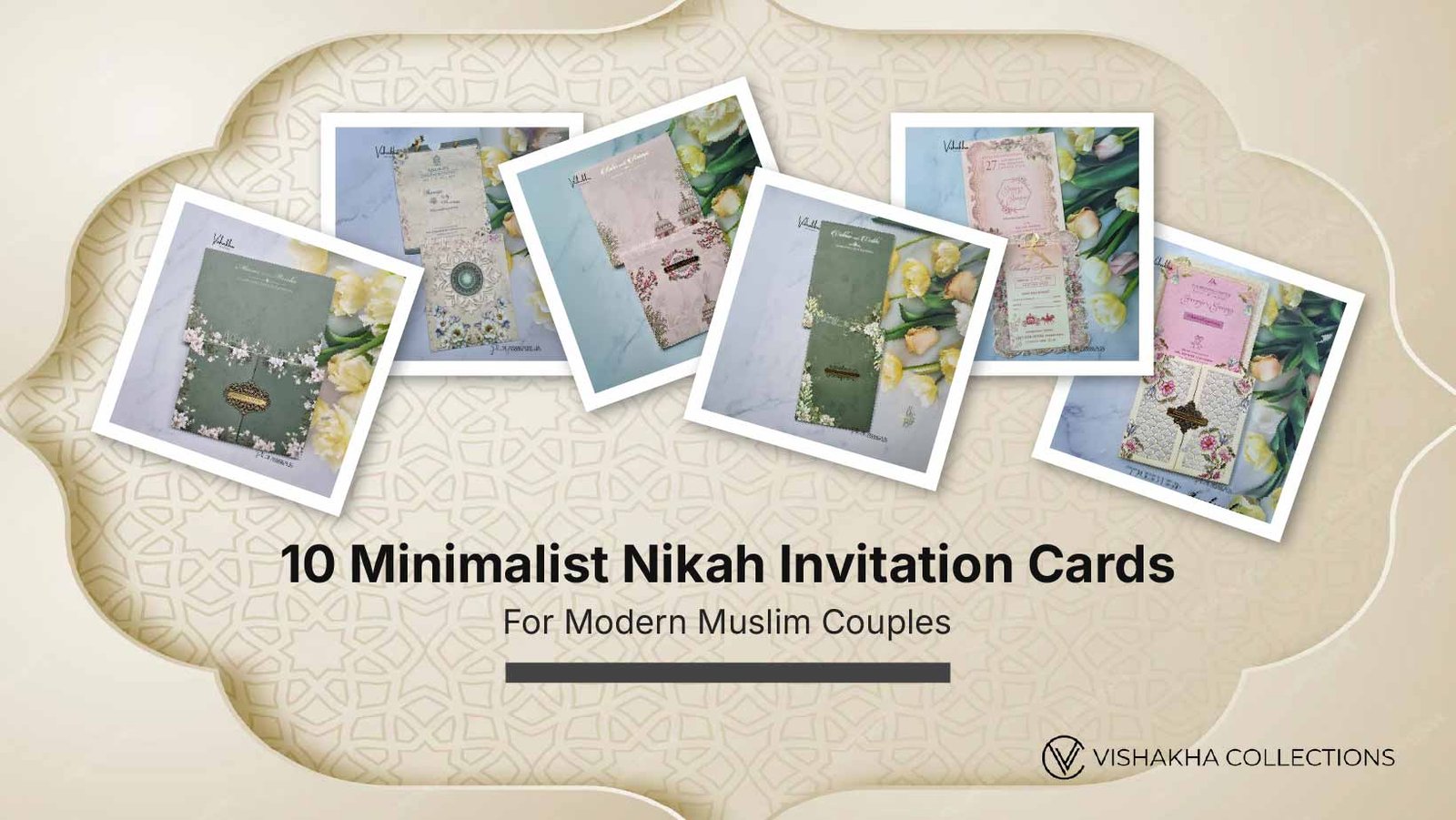 10 Minimalist Nikah Invitation Cards for Modern Muslim Couples 1 Minimalist Nikah Invitation Cards
