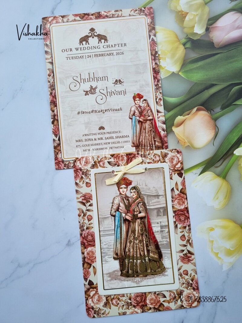 Dulah Dulhan Hindu Sikh invitation Cards ATS-4141