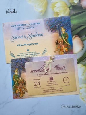 Dulah Dulhan Hindu Sikh invitation Cards ATS-7208