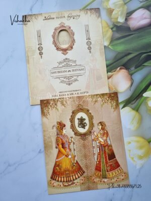 Dulah Dulhan Hindu Sikh invitation Cards ATS-9224