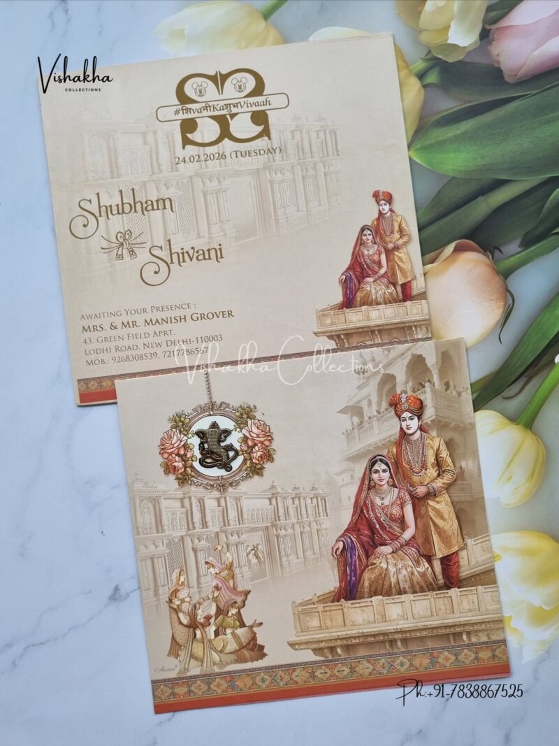 Dulah Dulhan Hindu Sikh invitation Cards ATS-9236