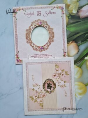 Flower Hindu Muslim Christian Sikh invitation Cards ATS-9249