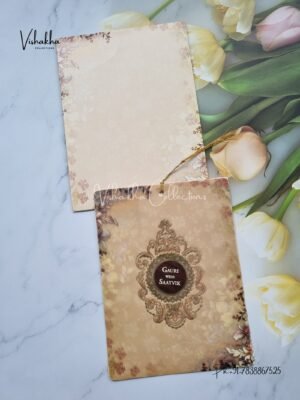 Flower Hindu Muslim Christian Sikh invitation Cards CR-5097