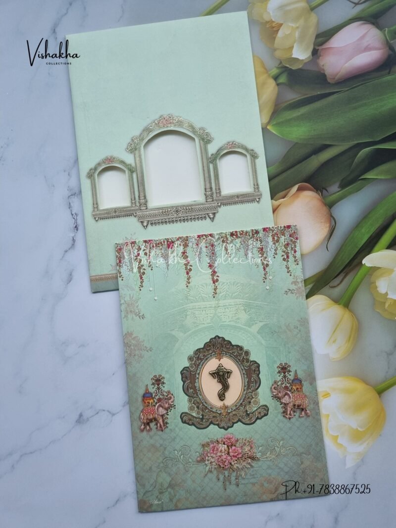 Hathi Hindu Sikh invitation Cards CR-5008