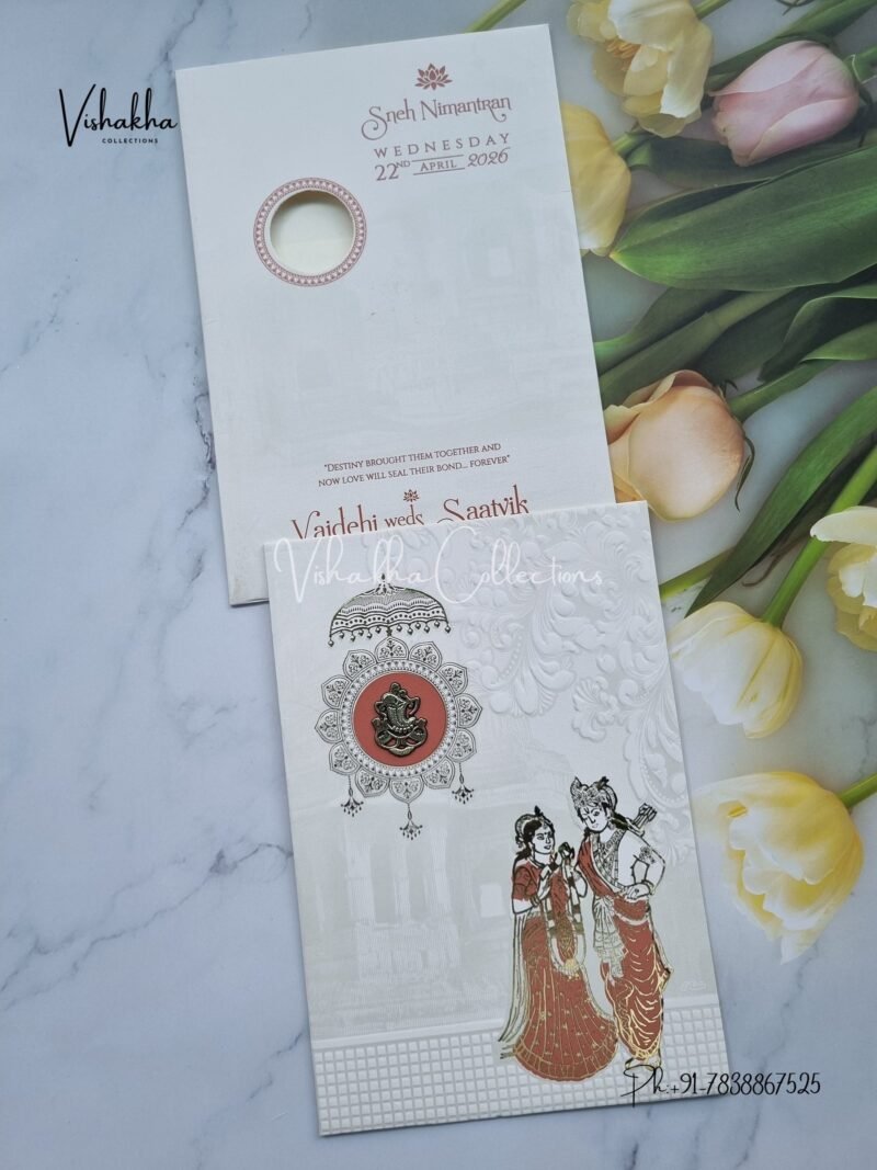 Sita Ram Hindu invitation Cards CR-8080