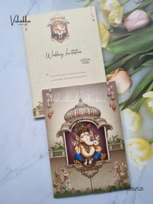Ganesh Ji Hindu Sikh invitation Cards PN-1225