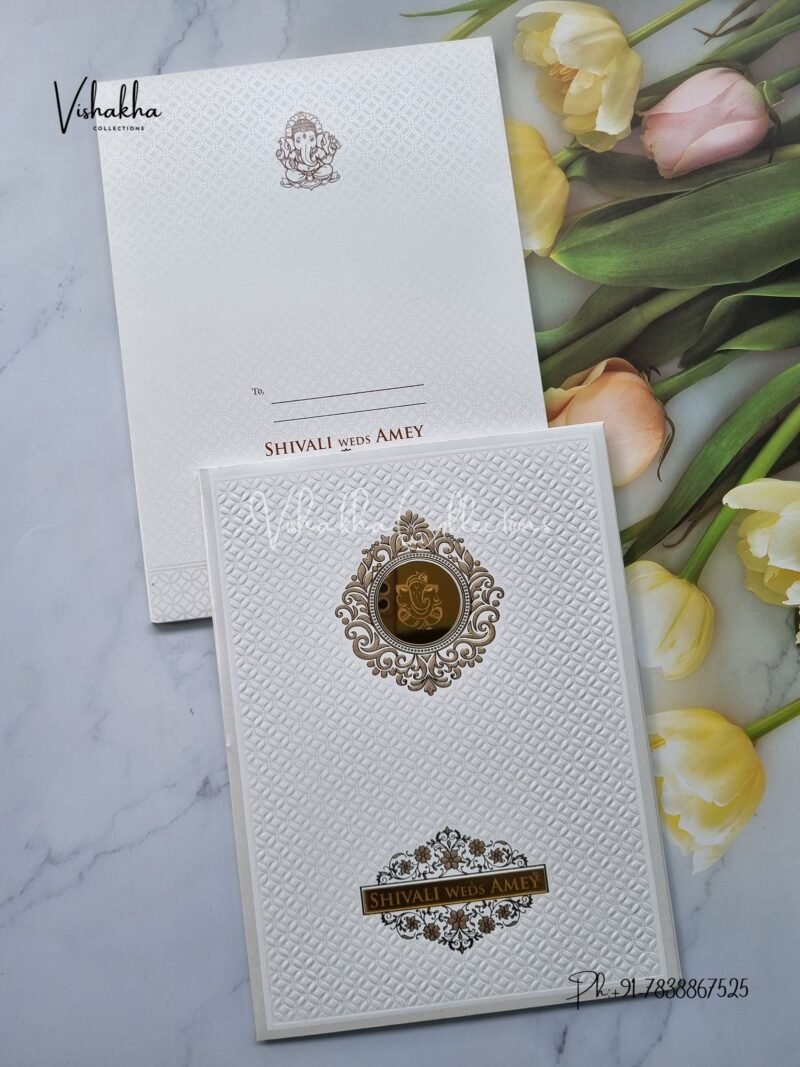 Hindu Sikh Padded invitation Cards PN-1169